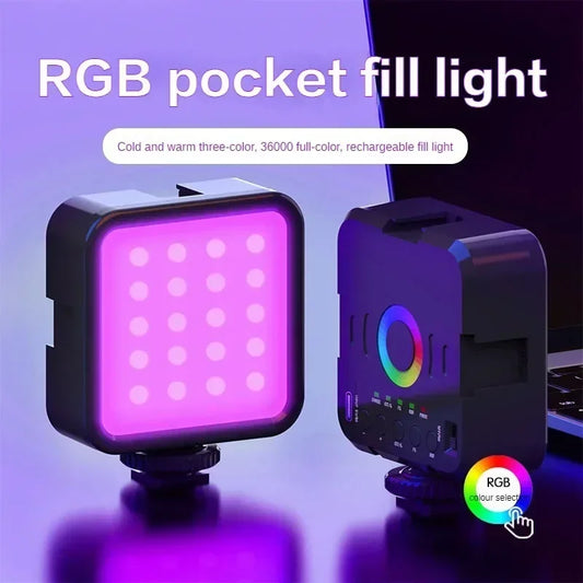 Mini RGB Hot Boot Fill Light Live Photography LED